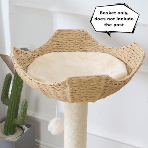 18" Large Cat Tower Tree Add ons Accessories Replacement Part Basket Bed (17.7” / 1PC)