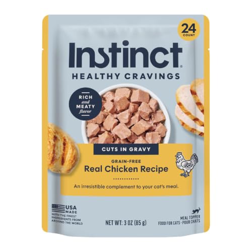 Healthy Cravings Grain Free Real Chicken Recipe Natural Wet Cat Food Topper by Nature's Variety (3 Ounce (Pack of 24))