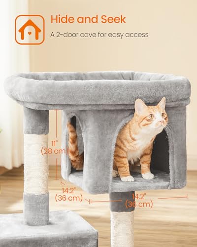 Cat Tree 33.1 (L (23.6"L x 15.7"W x 33.1"H) / Light Gray)