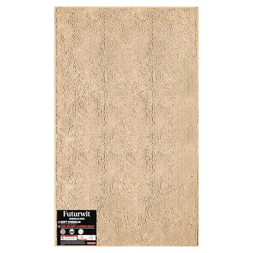 Dog Door Mat for Muddy Paws (60"x36" / Beige)