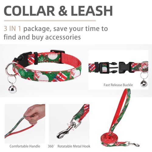 Christmas Dog Harness (Christmas Red / XS (CHEST 13"-14.5"))