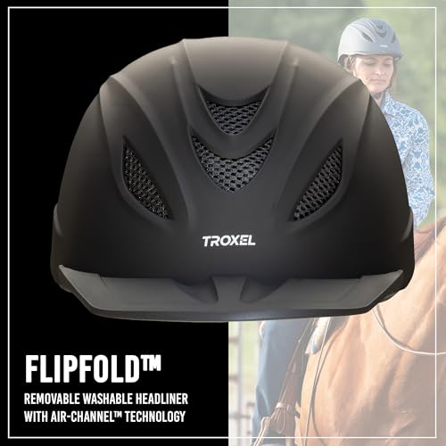 Intrepid Saddle Horse Riding Helmet (Small / Black)
