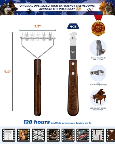 Undercoat Rake for Dogs & Cats (L Plus)