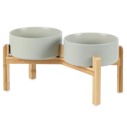Dog Bowls Elevated (Matte Gray)