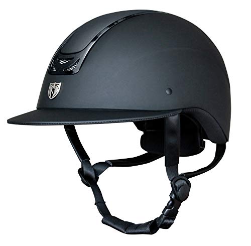 Royal Wide Brim Riding Helmet (Medium / Sh Matte Black | Top Matte Black | Tr Black Gloss | Br Wide)