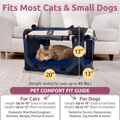 Cat & Dog Carrier (Navy / Medium)