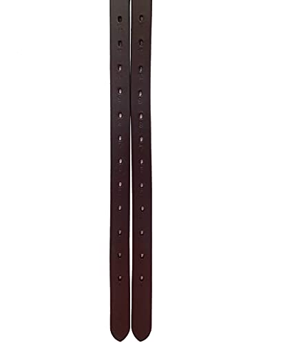 Genuine Leather English Stirrup Leathers (48 inch / Chestnut)