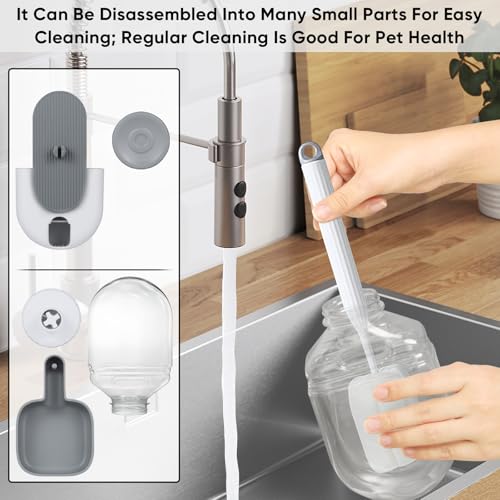 28oz Rabbit Water Bottle Dispenser (Gray)