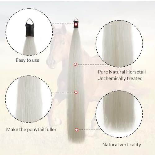 28 30 IN Long 3 (3/8 LB Pure White A - Braided Loop)