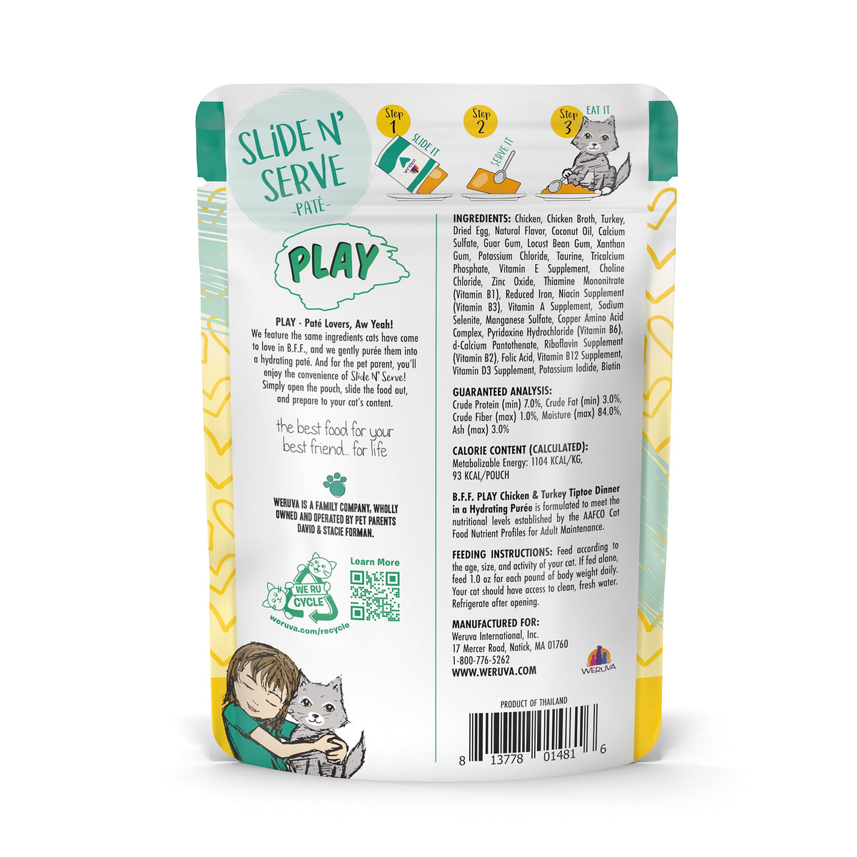 B.F.F. PLAY Best Feline Friend Paté Lovers (3 Ounce (Pack of 12))
