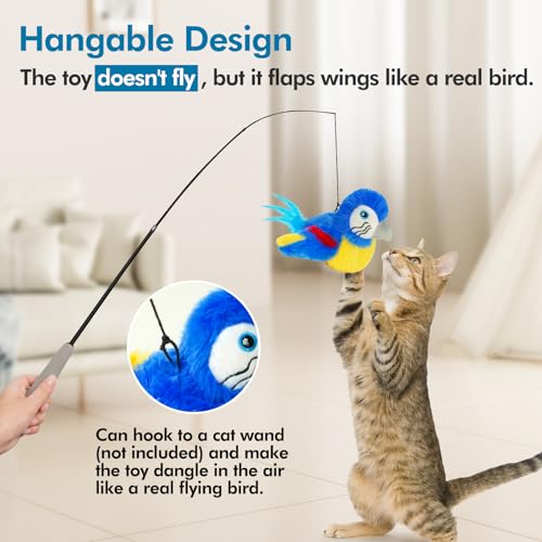 Cat Toys Flapping Bird (Blue)
