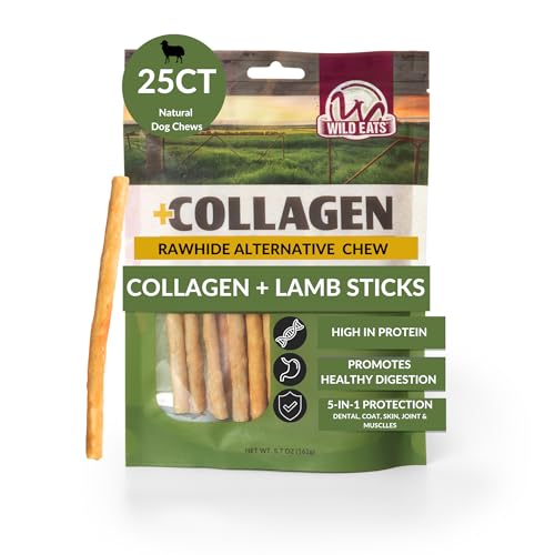 Lamb Collagen Sticks for Dogs (5.7 Ounce (Pack of 25))