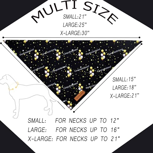 Graduation Dog Bandanas 2 Pack (Graduation / Small)