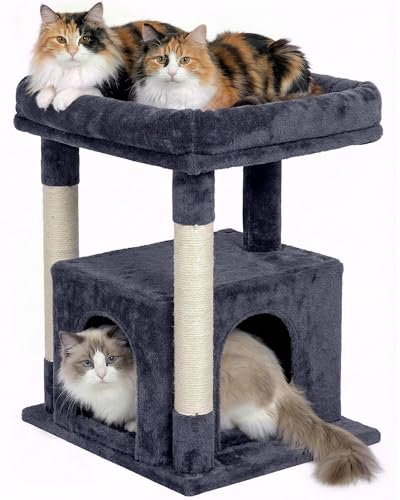 23.6" Cat Tree for Large Cat (Dark Gray)