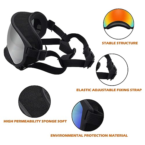 Medium Dog Sunglasses with Adjustable Strap UV Protection