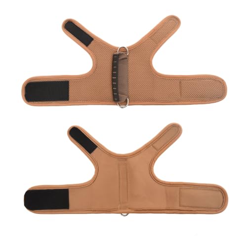 Cat Harness and Leash Set for Walking Escape Proof (Brown / S 4-6 lbs)