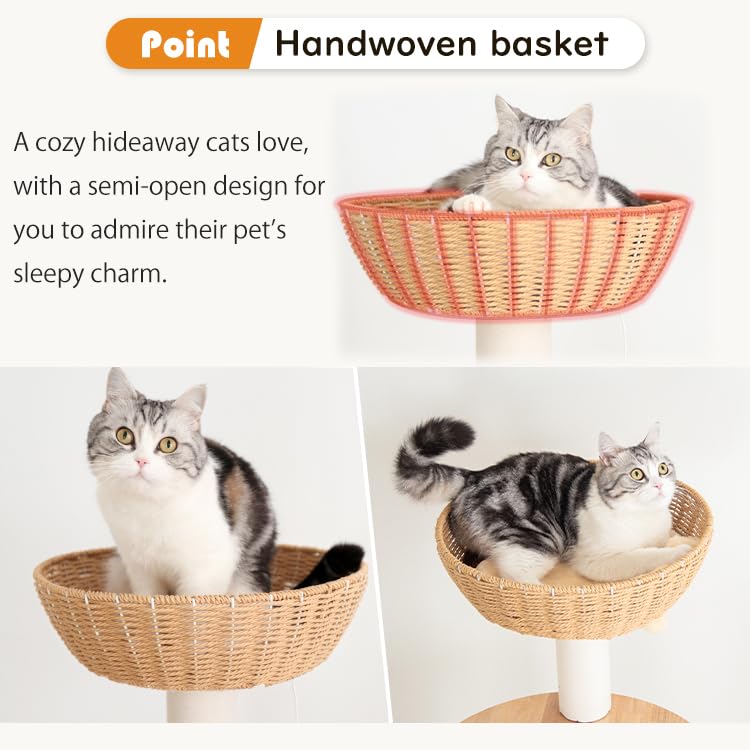 Modern Cat Tree for Large Cat (Brown Y909)