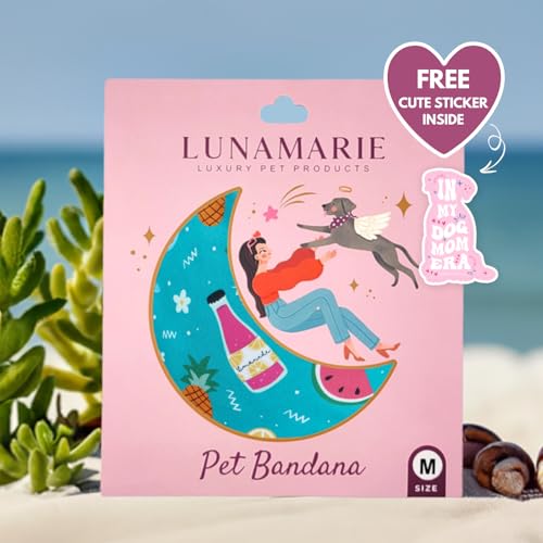 Luxury Pet Birthday Bandanas (Sippin' Poolside / X-Small)