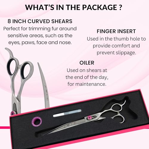 Love Dog Grooming Shears (8.0" Curved)
