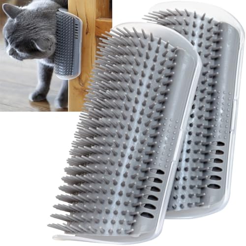 2PCS 6.1" Extended Cat Self Groomer (grey)