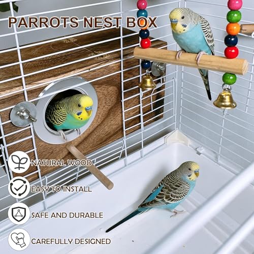 Parakeet Nesting Box (S: 7.87*4.72*4.72inch)