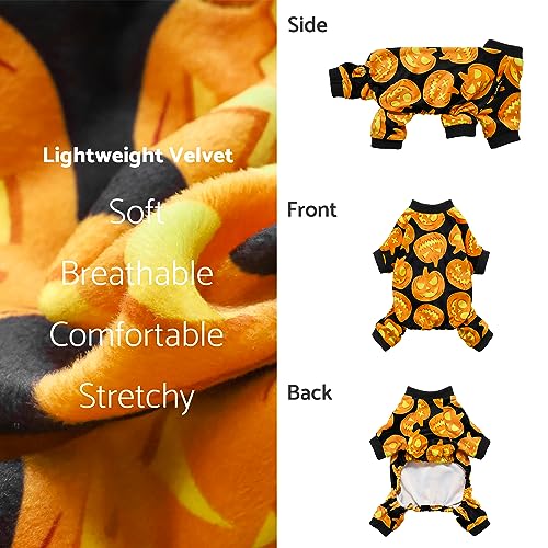 Halloween Pumpkin Dog Pajamas (Pumpkin / X-Large)