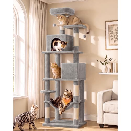 Cat Tree 73.2 (73.2 Inches / Light Gray)