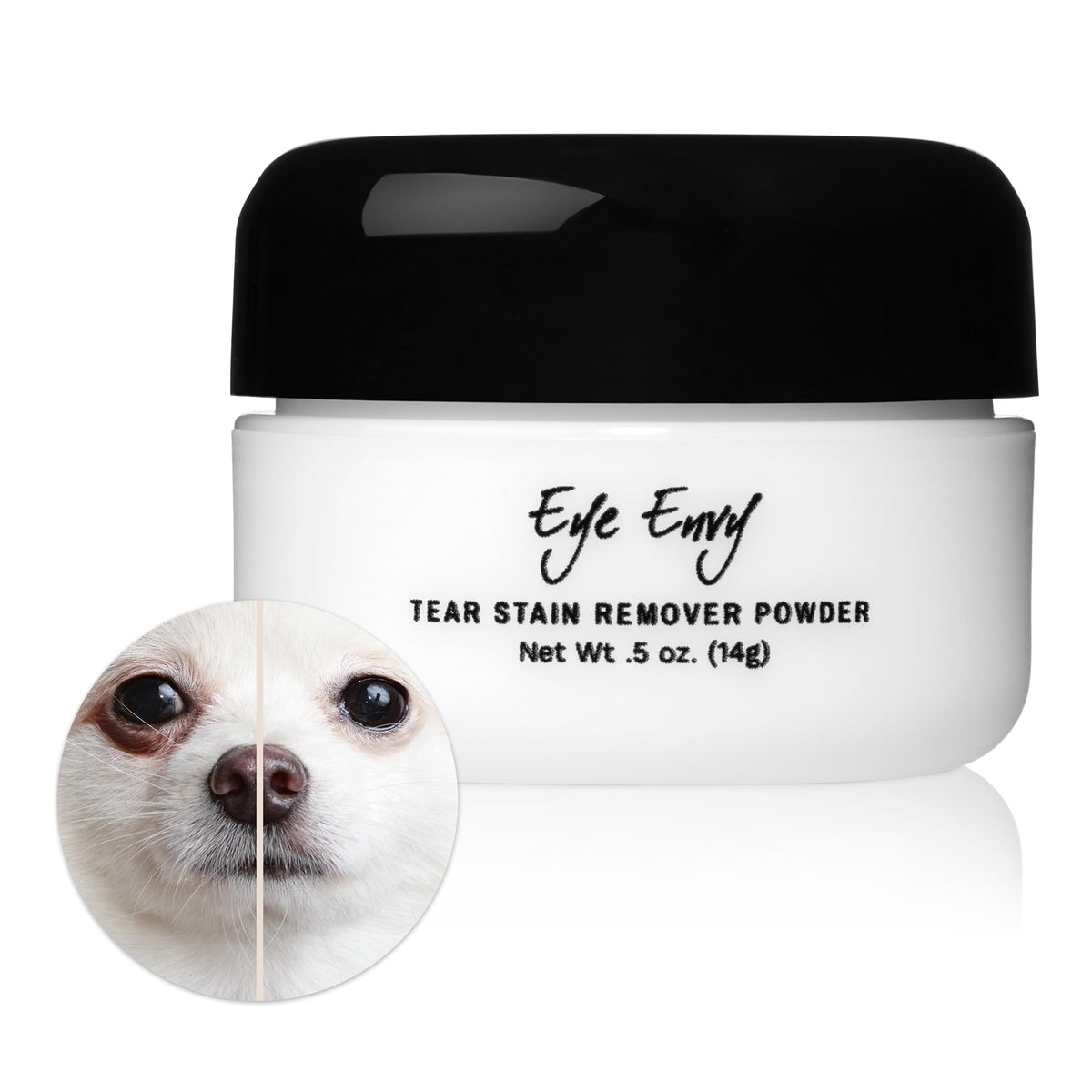 Tear Stain Remover Powder for Dogs and Cats. Natural (Small 0.5 oz)
