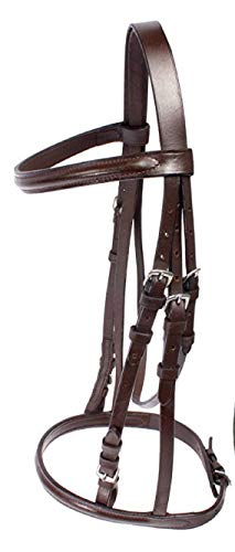 Leather English Riding Horse Saddle Starter Kit Brown Saddle 7 Pcs Combo Pack (Size 18)