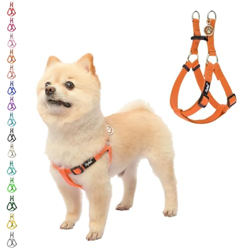 No Pull Dog Harness Small Sized Step (Orange / X-Small)