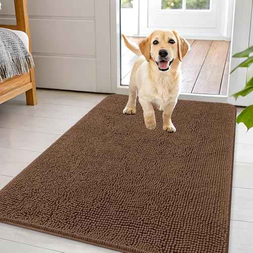 Dog Door Mat for Muddy Paws 44x32 (Mocha / 44" X 32")
