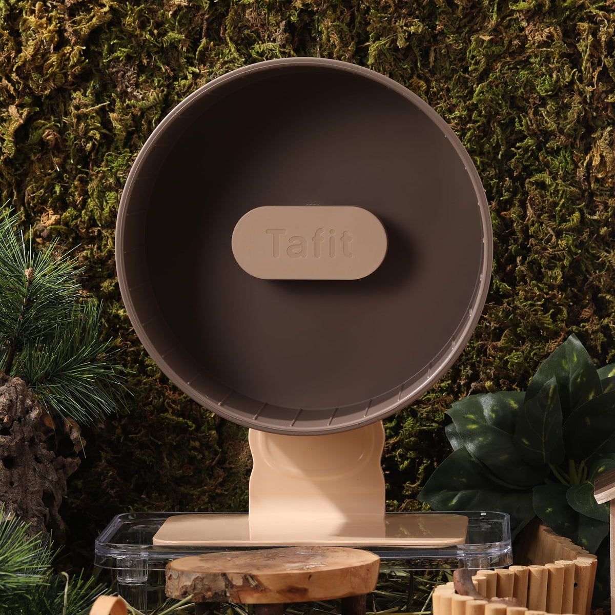 Super‑Silent Hamster Exercise Wheel (10.2inch / Nut Brown)