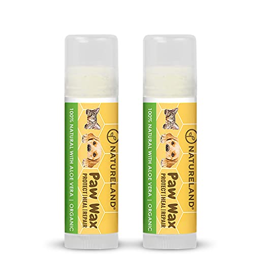Organic Paw Wax for Dogs and Cats (2 Pack * 0.18 OZ)