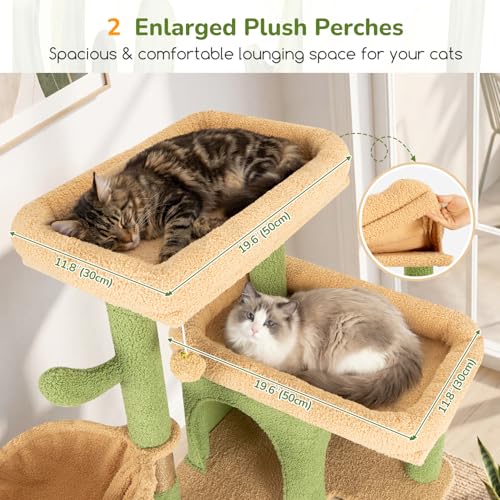80in Extra Large Cactus Corner Cat Tree Tower S80G (80inch / Green)