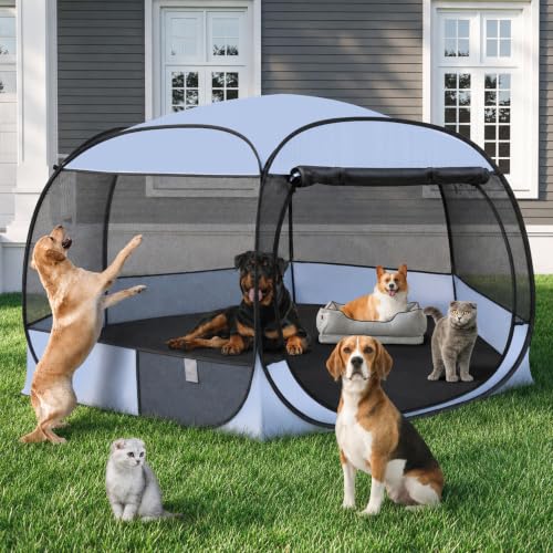 XXLarge Popup Portable Dog Houses (Grey)
