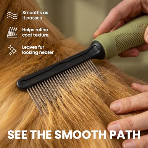 Poodle Grooming Comb (Green / Detangling Pet Comb)