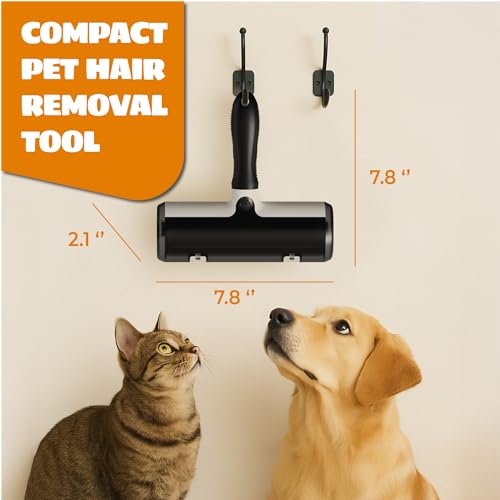 Pet Hair Remover and Reusable Lint Roller (Gray)