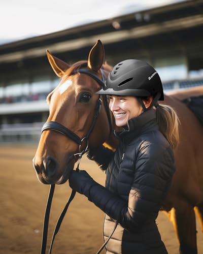 Equestrian Helmet (Matte Black / Large: 58-62 cm | 22.83-24.41")