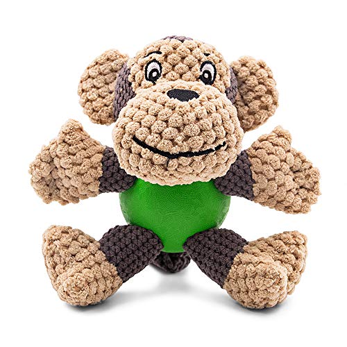 Dog Toys Teeth Cleaning Squeaky Monkey Stuffed Chew Toys 5.9