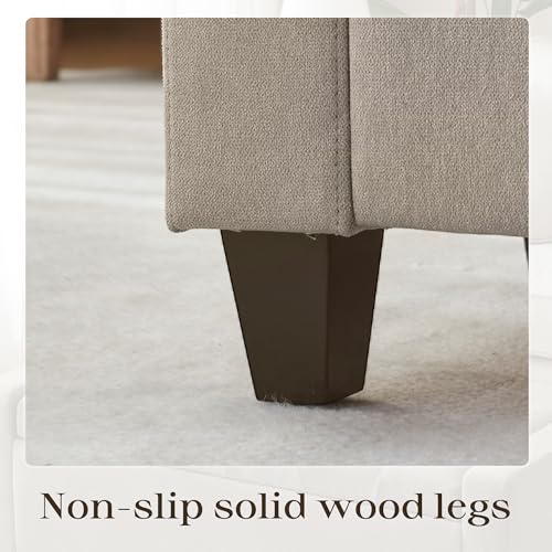Ottoman with Storage (Khaki)