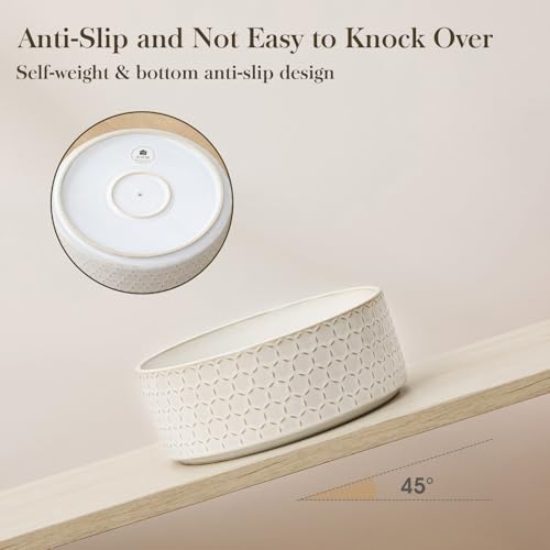 Ceramic Dog Food Bowl (Honeycomb / 6 Cups)