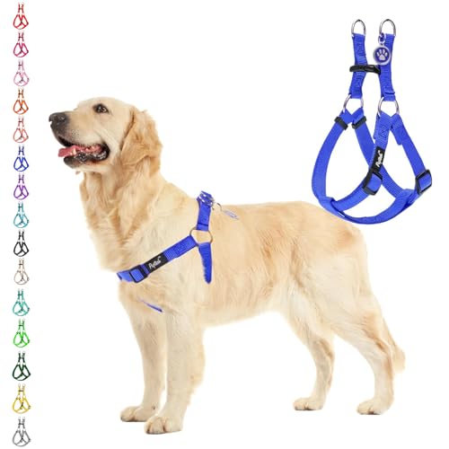 No Pull Dog Harness Medium Sized Step (Navy Blue / Medium)