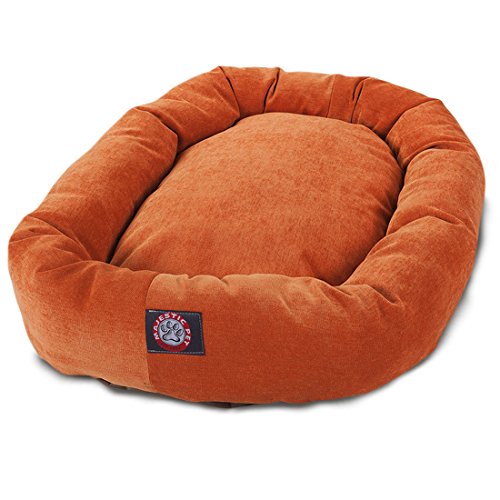 Villa 52 Inch Shredded Memory Foam Dog Bed for X (Orange)