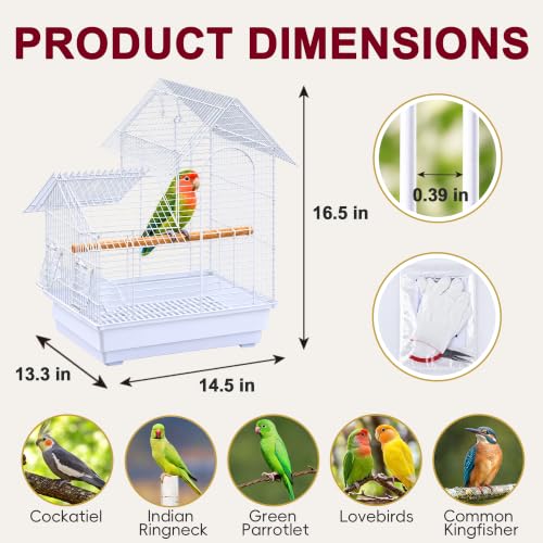 Small Bird Cage (14.5"L x 13.3"W x 16.5"H)