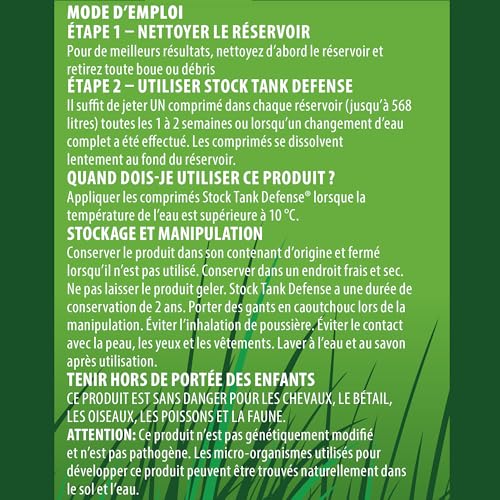 Stock Tank Defense Livestock Water Trough Cleaner Treatment (24 Tablets)