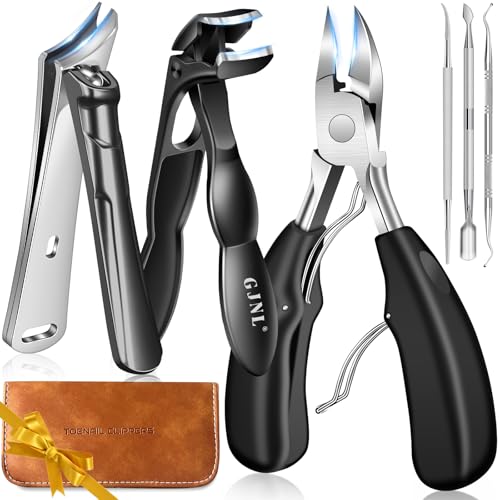 Toenail Clippers for Thick Toenails for Seniors 6PCS (Ingrown & Angled & Slanted)