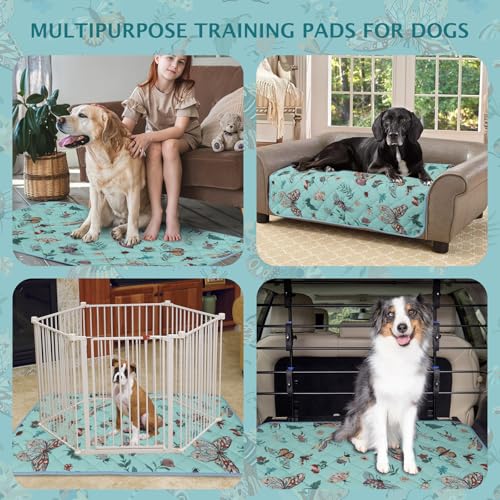 Washable Pee Pads for Dogs (Blue / 24x24 inch - 2pcs)