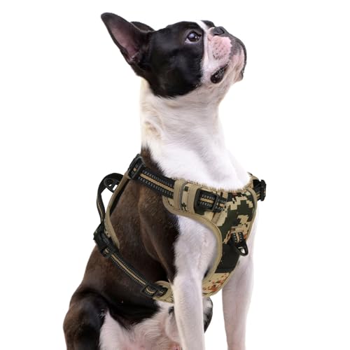 No Pull Tactical Dog Harness Small Sized (Camouflage / Small)