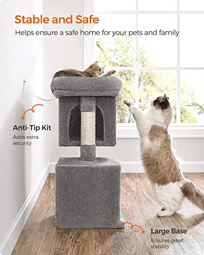 Cat Tree 29.1 (M (19.3"L x 12.6"W x 29.1"H) / Light Gray)