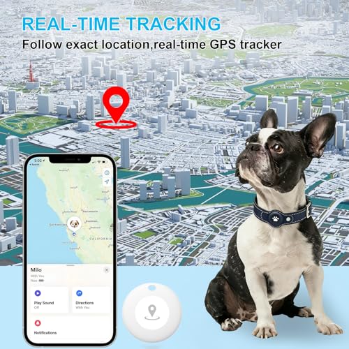 GPS Tracker for Dogs (Deep Blue / S(8.5''-13''))